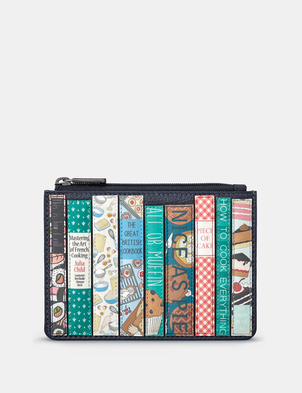 Cook Bookworm Zip Top Leather Purse