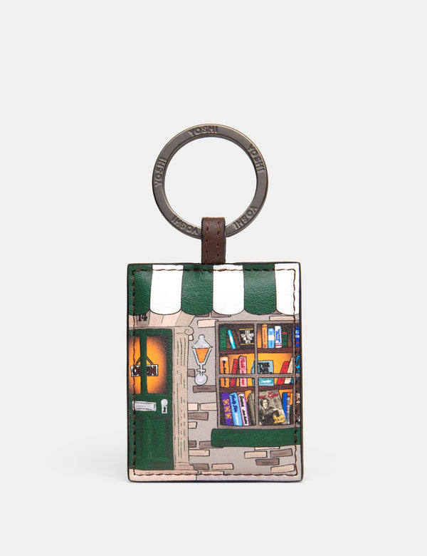 Curiosity Bookshop Leather Keyring