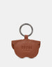 Buddy The Dog Tan Leather Keyring