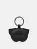 Max The Dog Black Leather Keyring