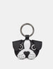 Max The Dog Black Leather Keyring