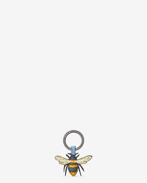 Bee Happy Leather Keyring