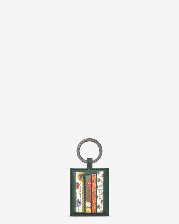 Green Fingers Bookworm Library Leather Keyring