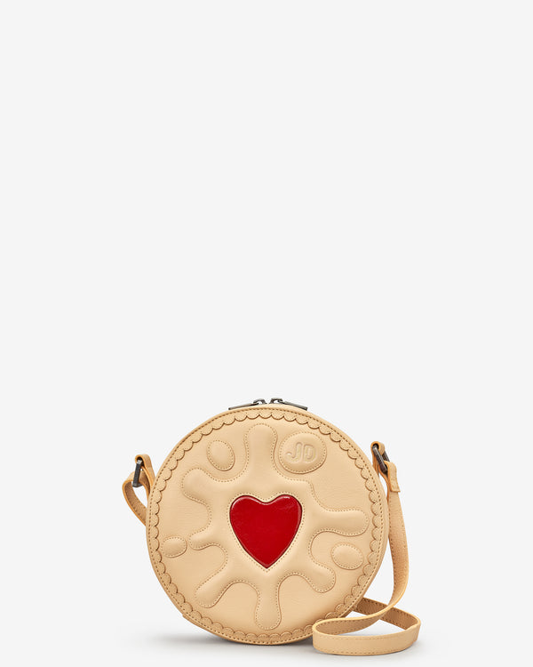 Jammie Dodger Biscuit Leather Across Body Bag
