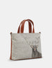 Stag Tweed & Leather Multiway Grab Bag