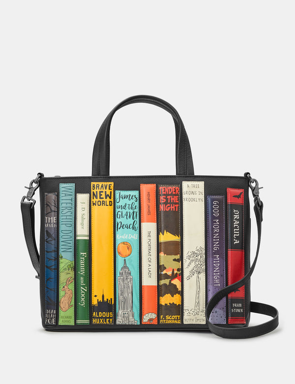 Bookworm Library Leather Grab Bag