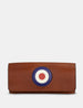 Mod Brown Leather Glasses Case