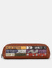 Shakespeare Bookworm Zip Top Leather Pencil Case