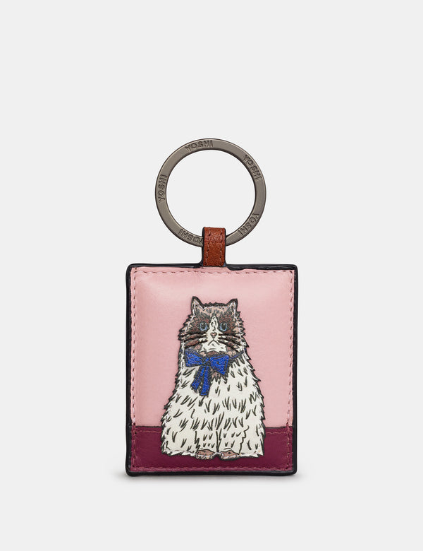 Party Cats - Birman - Leather Keyring