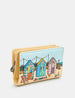 Seaside Memories Zip Around Leather Purse