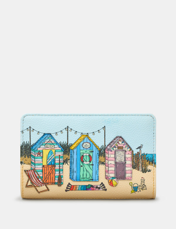 Seaside Memories Zip Around Leather Purse