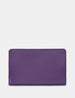 Bees Love Lavender Plum Flap Over Leather Purse