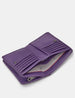 Bees Love Lavender Plum Flap Over Leather Purse