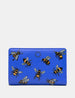 Sweet Bees Flap Over Zip Around Leather Purse