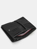 Shakespeare Bookworm Library Zip Around Black Leather Purse