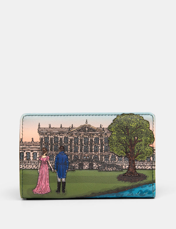 Jane Austen Pemberley 1813 Zip Around Leather Purse