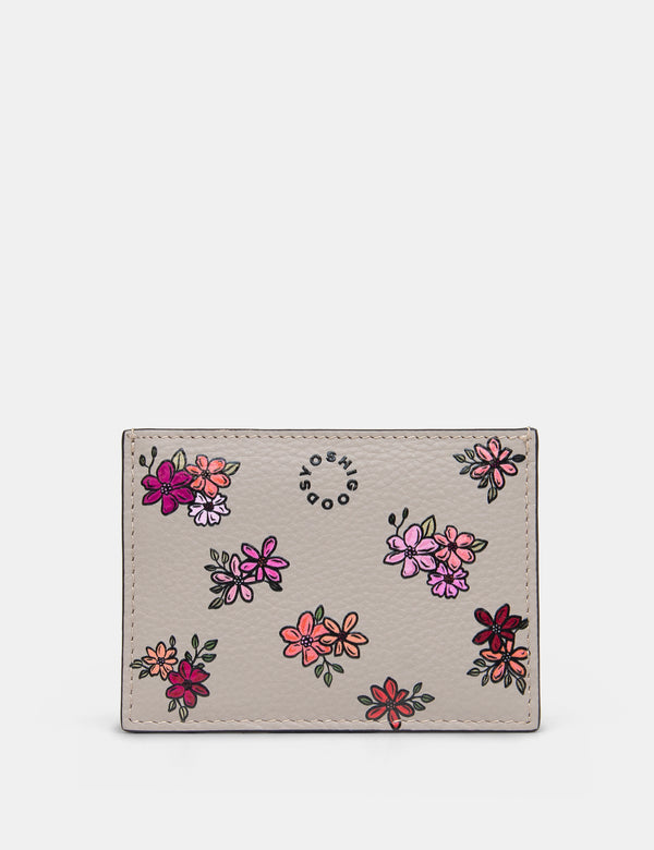 Ditsy Floral Leather Card Holder