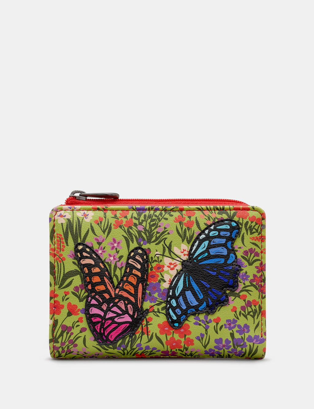Beautiful Butterflies Leather Flap Over Purse