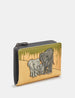Elephant Family Leather Flap Over Purse