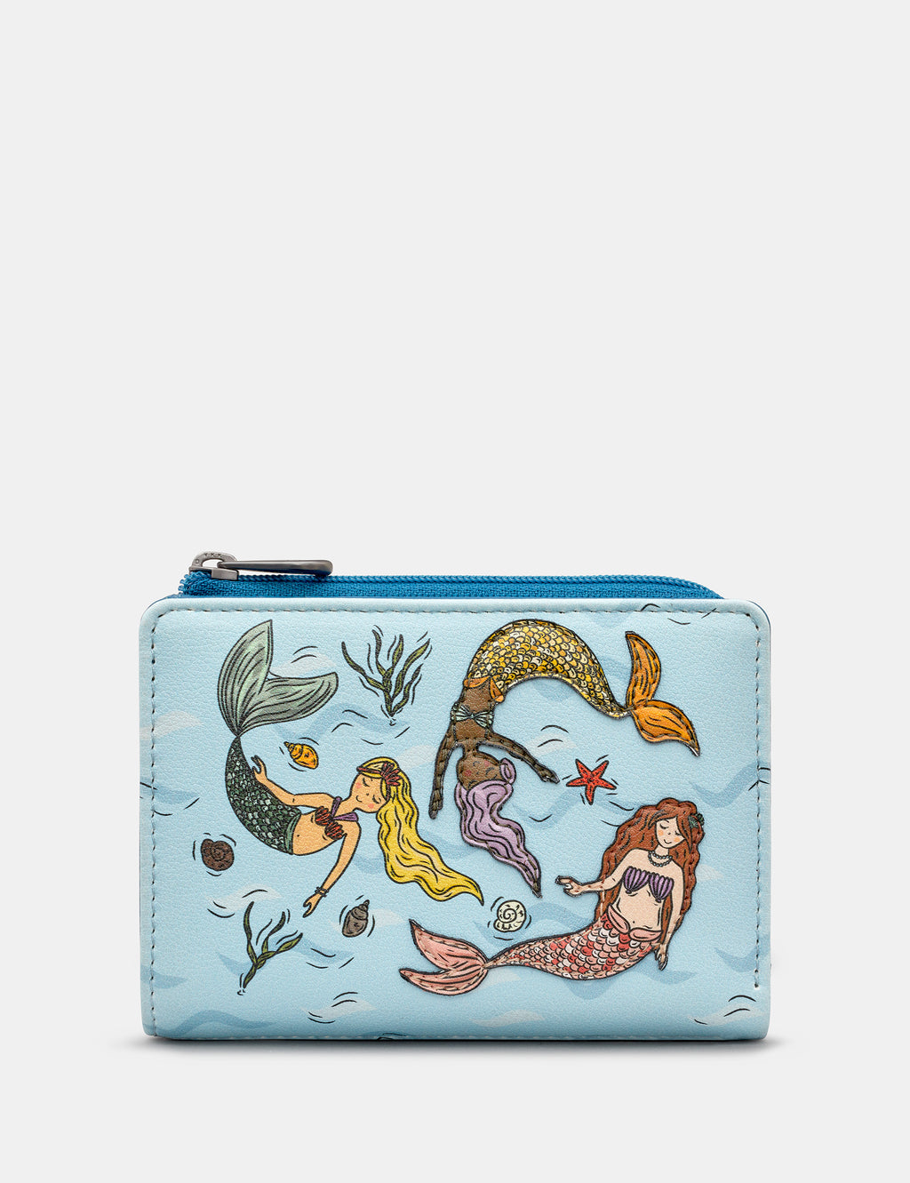 Mermaid's Dance Leather Flap Over Purse