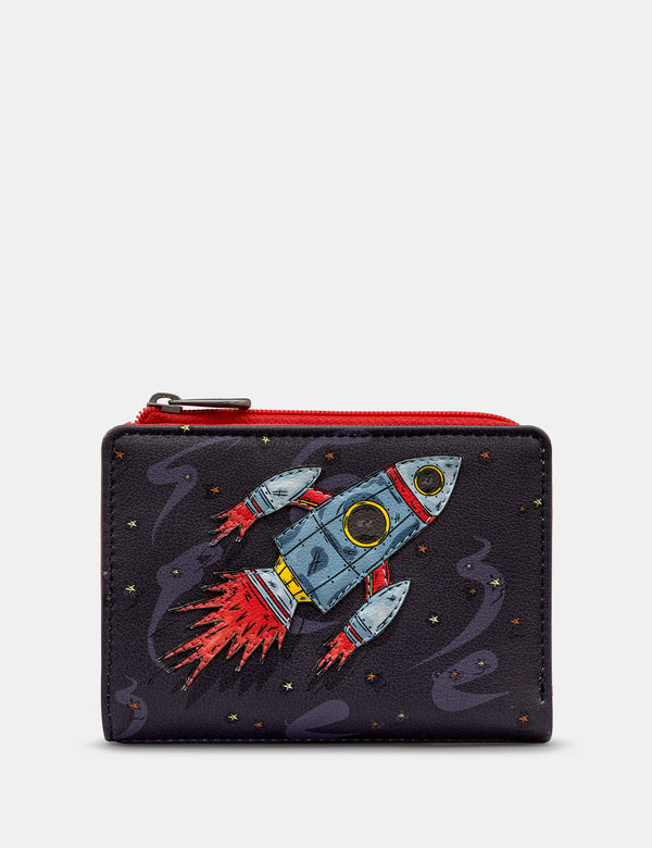 Blast Off Leather Flap Over Purse