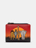 On Safari Leather Flap Over Purse
