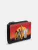 On Safari Leather Flap Over Purse