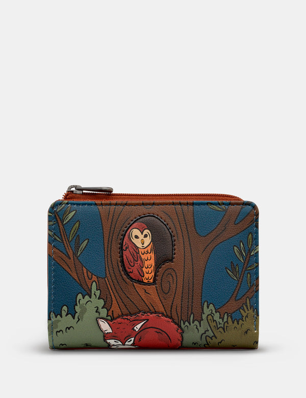 Woodland Friends Leather Flap Over Purse