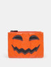 Jack O' Lantern Zip Top Leather Pumpkin Purse