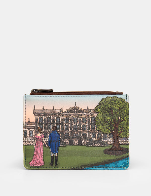 Jane Austen Pemberley 1813 Zip Top Leather Purse