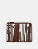 Into the Wild Brown Leather Zip Top Purse