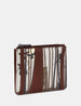 Into the Wild Brown Leather Zip Top Purse