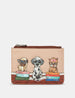 Bookhound Gang Zip Top Leather Purse
