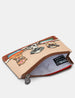 Bookhound Gang Zip Top Leather Purse