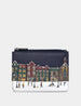Magic of Winter Zip Top Leather Purse