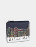 Magic of Winter Zip Top Leather Purse