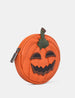 Jack O' Lantern Zip Around Leather Pumpkin Purse