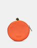 Jack O' Lantern Zip Around Leather Pumpkin Purse