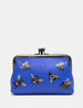 Sweet Bees Leather Triple Frame Purse