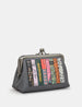 Brontë Bookworm Leather Triple Frame Purse