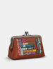 Shakespeare Bookworm Leather Triple Frame Purse