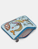 Mermaid's Dance Zip Top Leather Purse