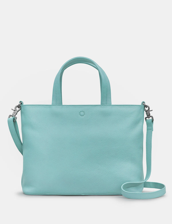 Hampton Multiway Duck Egg Leather Grab Bag