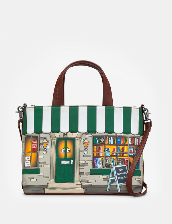 Curiosity Bookshop Leather Grab Bag