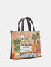 Cat Lounge Leather Grab Bag