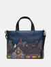 Stargazing Cats Leather Multiway Grab Bag