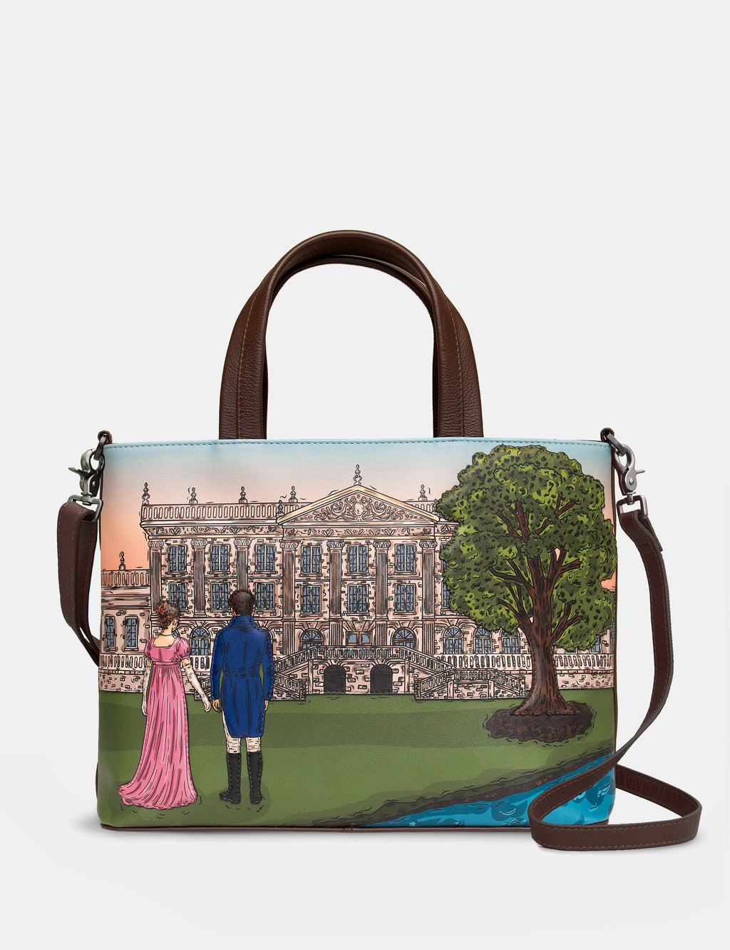 Jane Austen Pemberley 1813 Leather Grab Bag