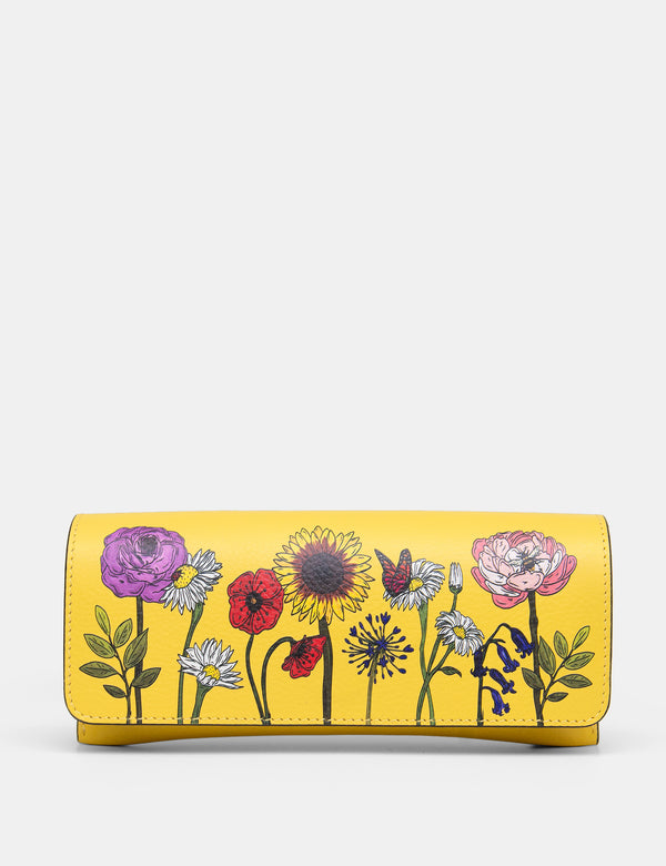Wildflowers Leather Glasses Case