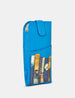 Blue Bookworm Library Leather Glasses Case