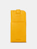 Yellow Bookworm Library Leather Glasses Case